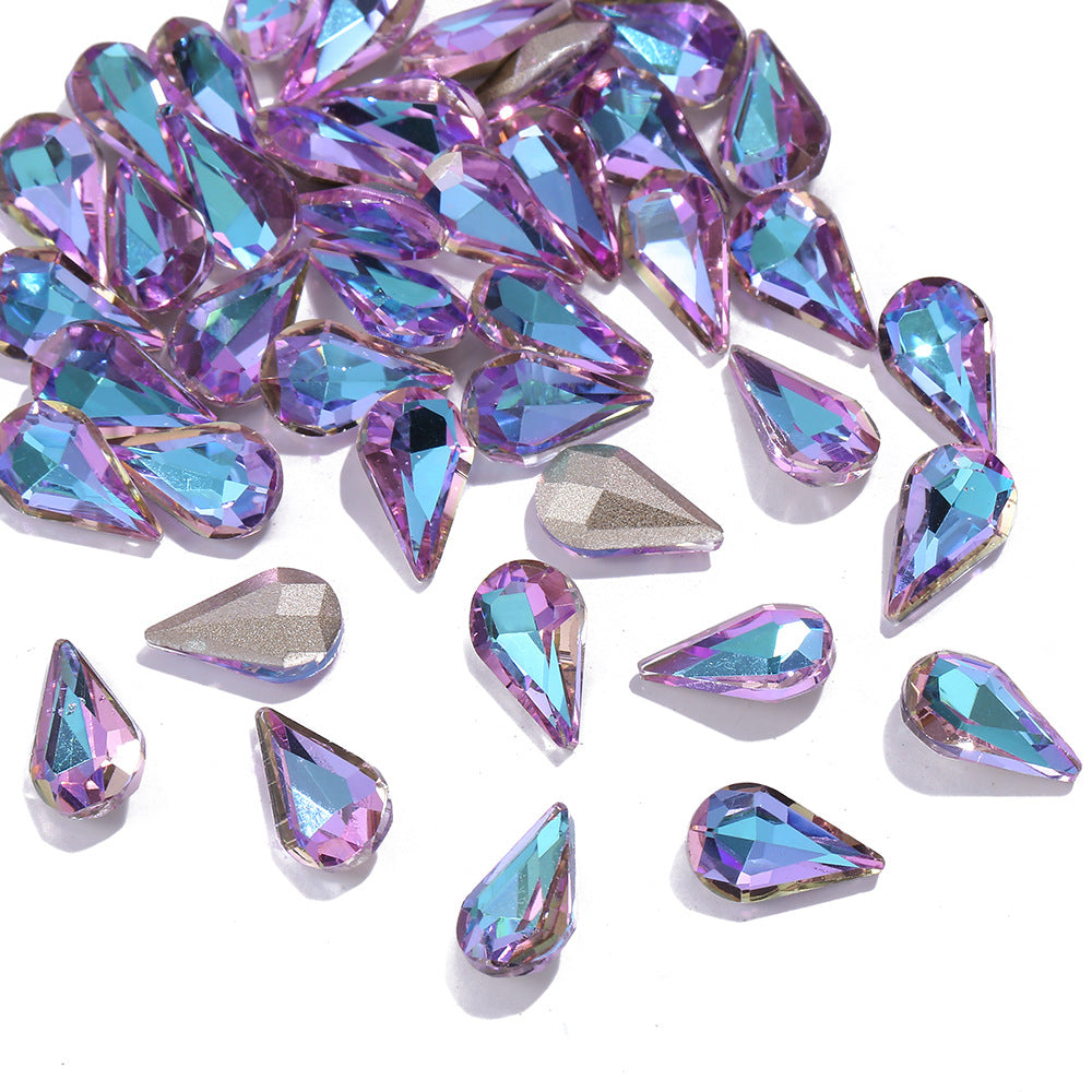 New Water Drop Pointed Bottom Transparent Manicure Jewelry DIY Clothing Phone Case Diamond Decorations Nail Patch Nail Ornament New Water Drop Pointed Bottom Transparent Manicure Jewelry DIY Clothing Phone Case Diamond Decorations Nail Patch Nail Ornament